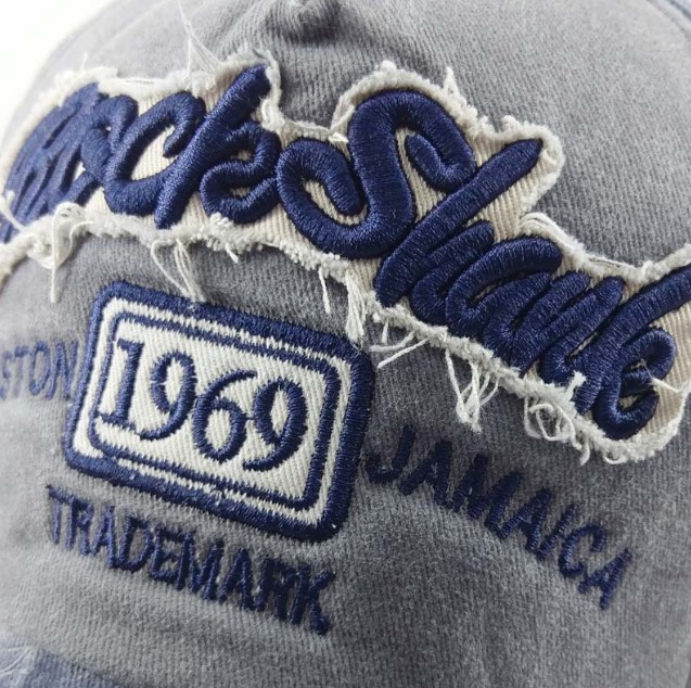 Бейсболка кепка чоловіча синього кольору з логотипом Rock Shark 1969